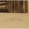 Engraving entitled ‘Interior of a Church’, signed R.C. BEAN