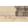 Engraving entitled ‘Bridge’, signed K. HAUGER, 1827