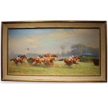 Tableau "Grand Prix de Paris" signé Eug. PECHAUBES