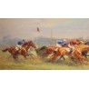 Tableau \"Grand Prix de Paris\" signé Eug. PECHAUBES