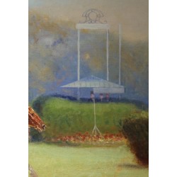 Tableau \"Grand Prix de Paris\" signé Eug. PECHAUBES