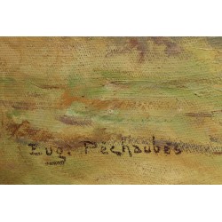 Tableau \"Grand Prix de Paris\" signé Eug. PECHAUBES