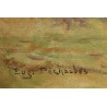 Tableau \"Grand Prix de Paris\" signé Eug. PECHAUBES