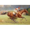 Tableau \"Grand Prix de Paris\" signé Eug. PECHAUBES