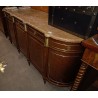 Louis XVI-style sideboard with a beige marble top