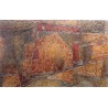 Tableau \"Maison des vignes\" signé A FREYMOND 57