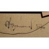 Tableau \"Maison des vignes\" signé A FREYMOND 57