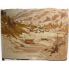 Tableau \"Village de montagnes\" par PLATTNER