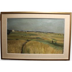 Tableau \"Champs de blé\" par KUNKLER