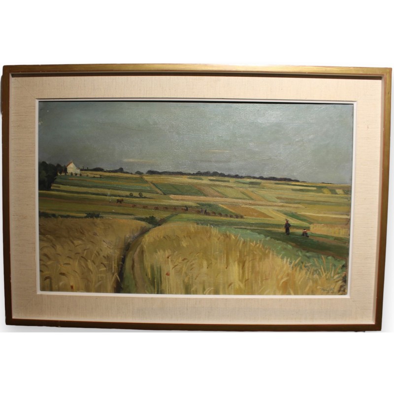 Tableau \"Champs de blé\" par KUNKLER