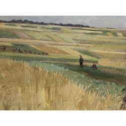 Tableau \"Champs de blé\" par KUNKLER