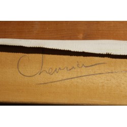 Tableau \"Chevrier\" signé R. GUIGNARD