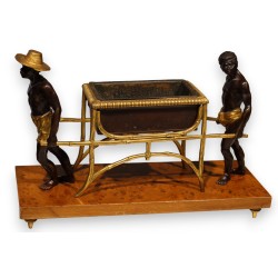 Jardinière style Directoire \"Porteurs noirs\"