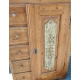 Armoire en sapin, porte peinte, 5 tiroirs