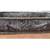 Lead planter with floral decoration