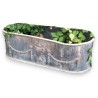 Lead planter with urn design