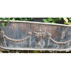 Lead planter with urn design