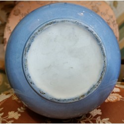 Vase en porcelaine bleue