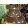 A pair of Louis XVI marble vases decorated with bronze