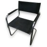 Fauteuil en métal chromé et plastique