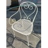 White VICHY wrought-iron armchair from Moinat SA – Antiques and home décor