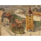 Tableau "Bern" signé R.Y. HAUSER