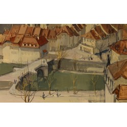 Tableau \"Bern\" signé R.Y. HAUSER