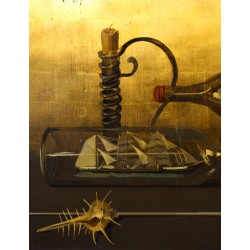 Tableau \"Souvenirs de Marin\" signé R.Y. HAUSER