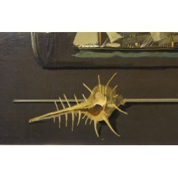 Tableau \"Souvenirs de Marin\" signé R.Y. HAUSER