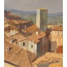 Tableau \"Siena\" signé R.Y. HAUSER