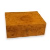 Cigar box made from burl wood