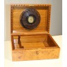 Cigar box made from burl wood