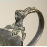 Coupe au satyre et nymphe en bronze