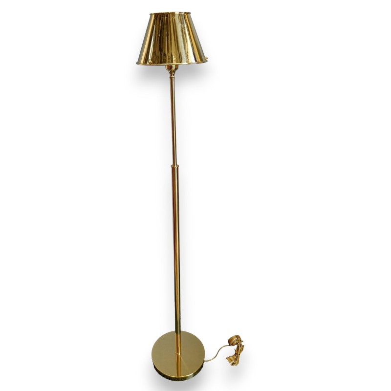 "Vermont" floor lamp in polished brass
