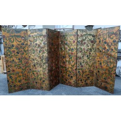 Six-panel screen made of Cordoba leather