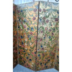 Six-panel screen made of Cordoba leather