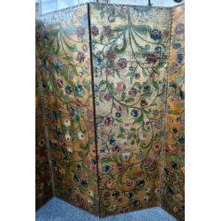 Six-panel screen made of Cordoba leather