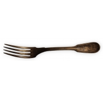 Fourchette en métal argenté