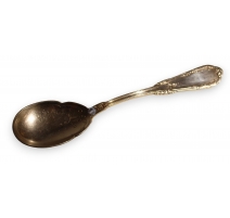 Cuillère à glace en métal argenté