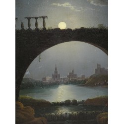 Paintings | Painting: ‘Romantic Scene, Moonlight’ by Moinat SA  – Antiques and home décor