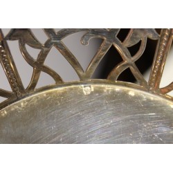 Corbeille ajourée en métal argenté WMF