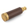 Longue-vue d\'officier en laiton et bois