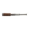 Officer’s spyglass in silver-plated brass and wood