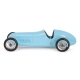 Voiture miniature en alu bleu