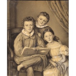 Dessin "Portrait de trois enfants"