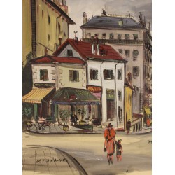 Aquarelle "Pont d'Arves" signé N. FERRERO