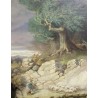 Paintings | Painting: ‘Landscape with Shepherd and Sheep’ by Moinat SA  – Antiques and Decor
