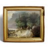 Paintings | Painting: ‘Landscape with Shepherd and Sheep’ by Moinat SA  – Antiques and Decor