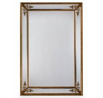 Grand miroir rectangulaire doré
