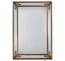 Grand miroir rectangulaire doré